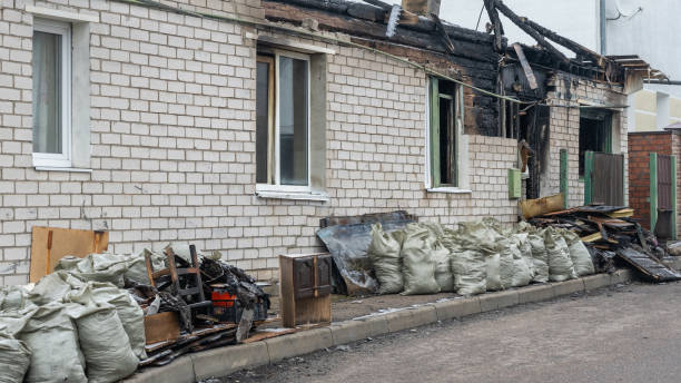 Professional Fire Damage Repair technician working in Loretto, PA